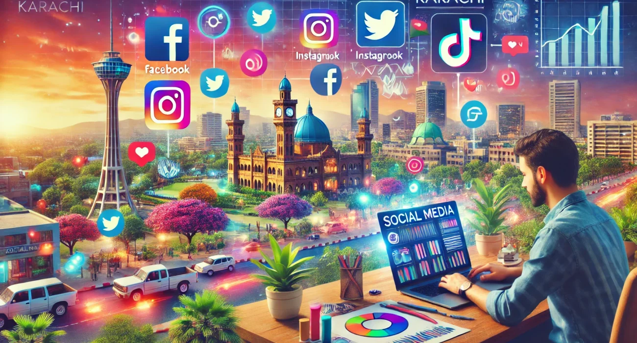 Social media content creation for Karachi brands