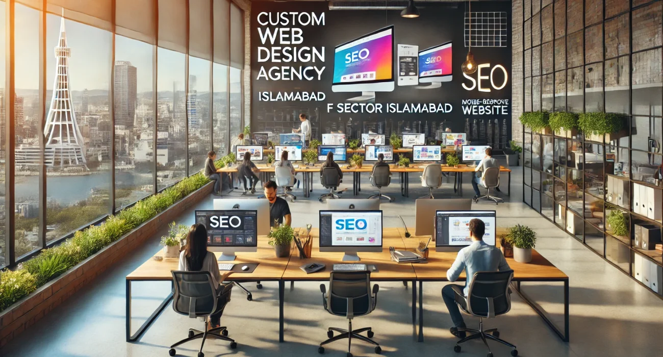 Professional Custom Web Designing Services in F Sector Islamabad